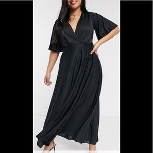 ASOS pleated maxi dress